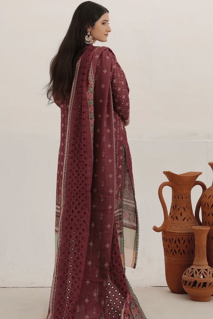 Embroidered Karandi 3pc