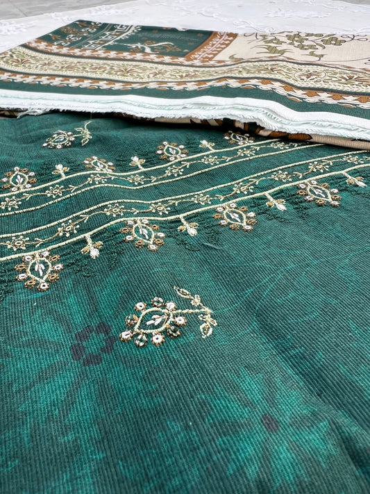 Embroidered Khaddar 3pc